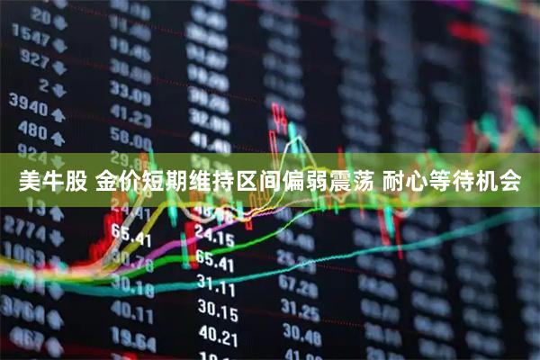 美牛股 金价短期维持区间偏弱震荡 耐心等待机会